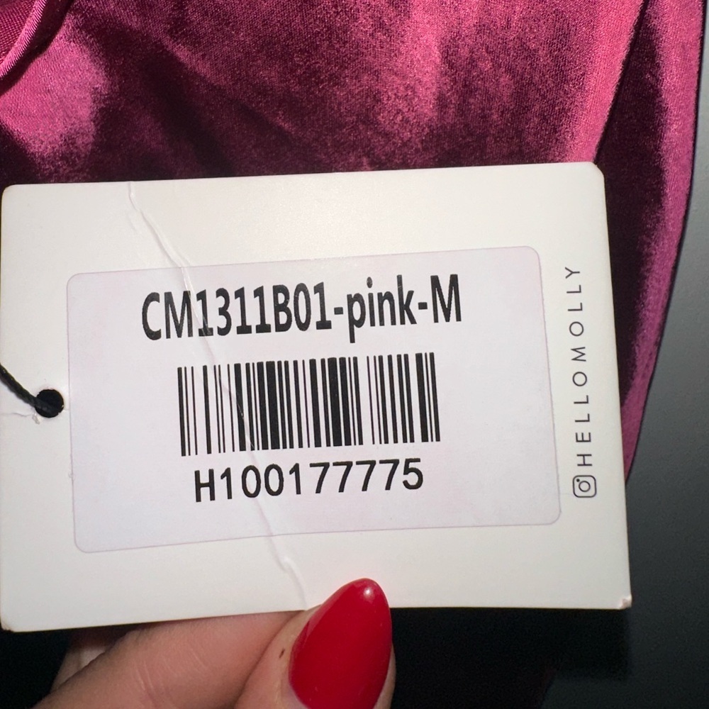 Hello Molly FAITHFUL NIGHTS Satin Midi Dress Size 6 - Picture 9 of 9
